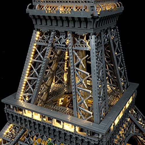 BRIKSMAX Kit d’éclairage à LED pour Lego Architecture La Tour Eiffel - Compatible with Lego 10307 Blocs de Construction Modèle- Pas inclure l’Ensemble Lego