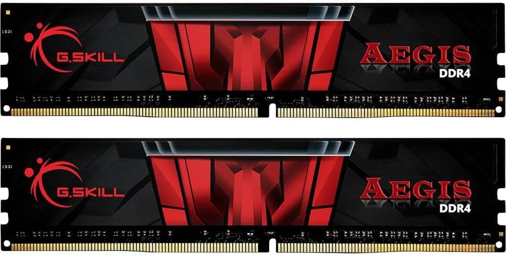 G.skill Aegis - Ddr4 - Kit - 16 Gb: 2 X 8 Gb - Dimm 288-Pin - 3200 Mhz / Pc4-25600 - Cl16 - 1.35 V - Ungepuffert - NoN-Ecc (f4-3200c16D-16gis)