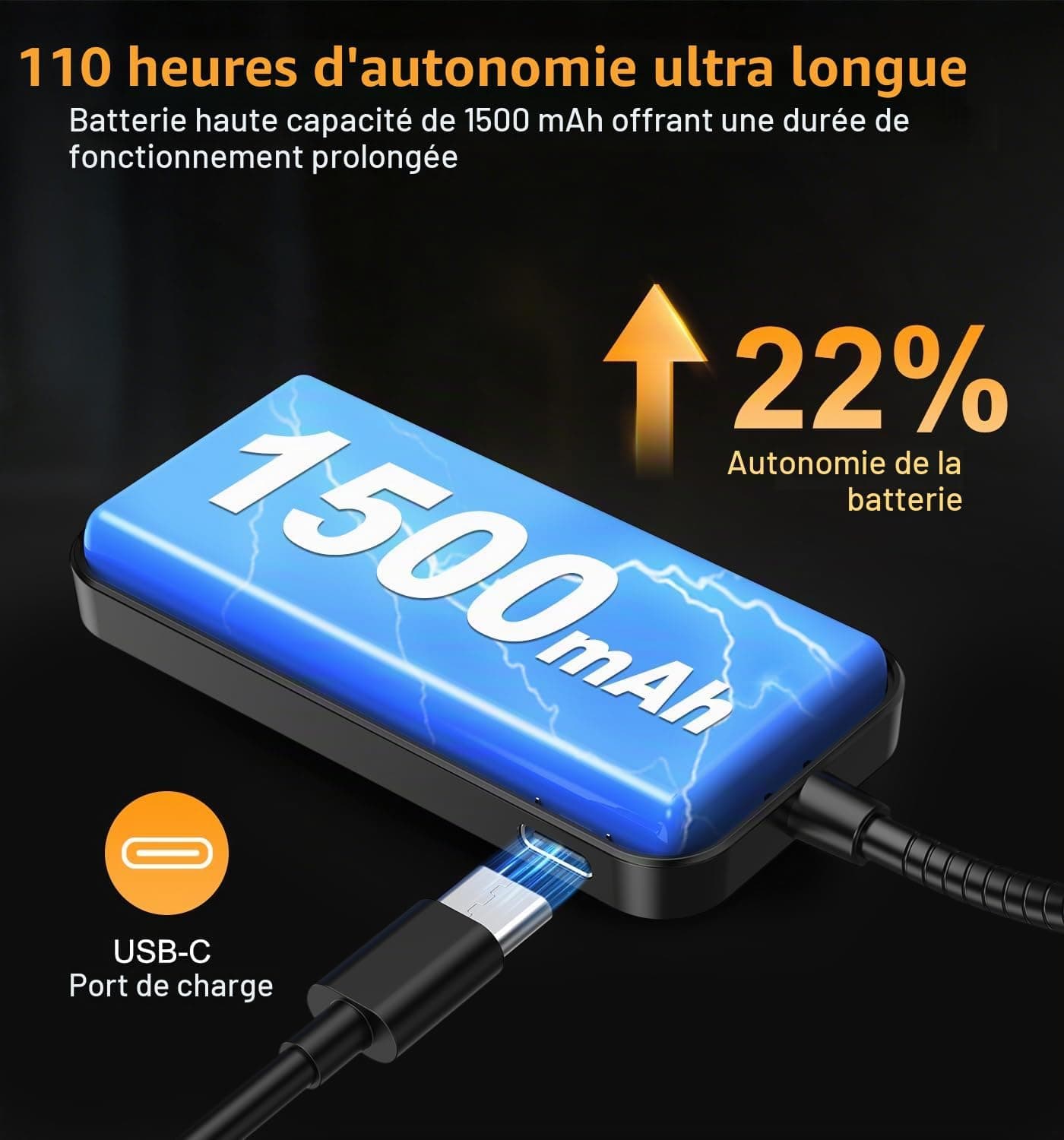 Gritin 2026 Gén.2 Lampe de Lecture, 30 LED Spectre Complet Liseuse Clip