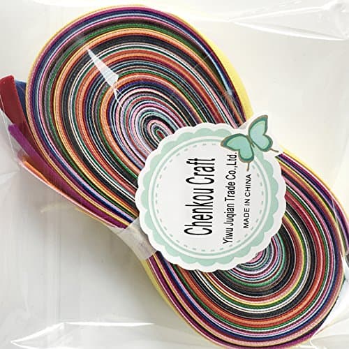 Chenkou Craft Ruban double face en satin de polyester de 18 m de long et 20 couleurs assorties de 15 mm pour loisirs créatifs, nœuds pour fabrication de bijoux (15 mm)