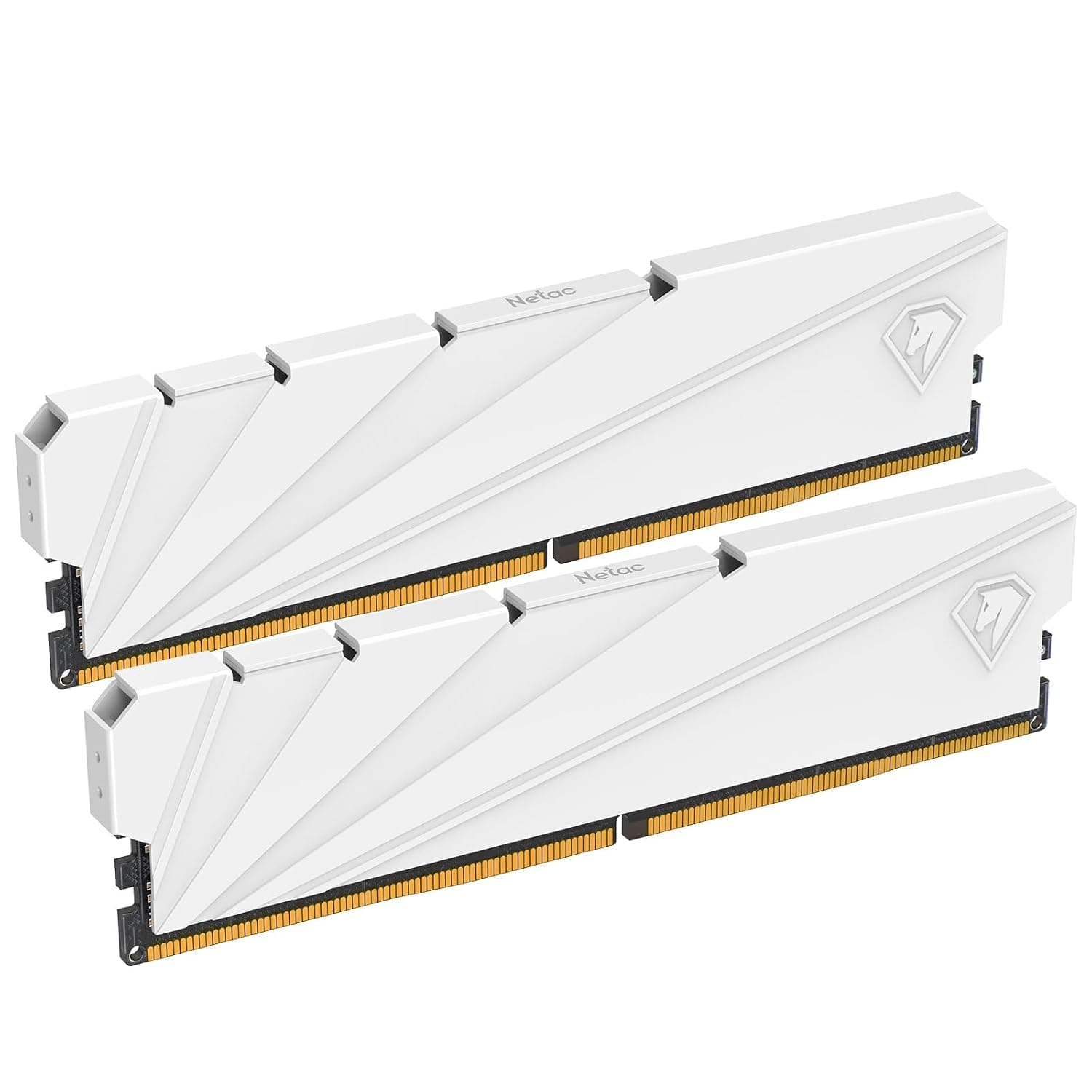 Netac Kit Station de Travail pour Ordinateur de Bureau 32 Go (2 x 16 Go) DDR4 3200 MHz C16 XMP 2.0 High Performance Blanc