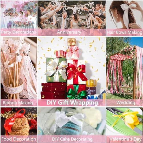 laeeyin Ruban de satin de 44 m de large - 20 mm de large - Ruban cadeau de mariage - Parfait pour les mariages, les anniversaires et les occasions festives (doré)