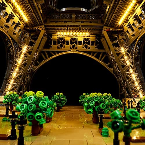 BRIKSMAX Kit d’éclairage à LED pour Lego Architecture La Tour Eiffel - Compatible with Lego 10307 Blocs de Construction Modèle- Pas inclure l’Ensemble Lego