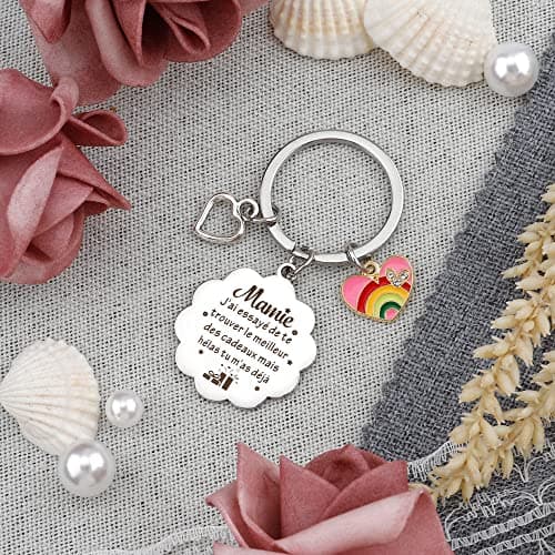 Cadeau Mamie, Cadeau Mamie Noël, Porte Clef Mamie, Cadeau Grand Mere, Cadeau Anniversaire Mamie, Cadeau Pour Grand Mere, Cadeau Mamie Original, Idee Cadeau Grand Mere, Cadeau Personnalisé Mamie