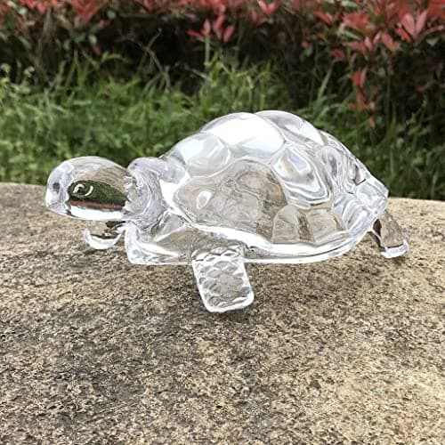 Tortue Feng Shui chinoise, 1 pièce, statue de tortue en cristal, ornement Feng Shui chanceux, cadeau de fortune.