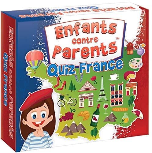 KANGUR Jeu de Plateau Quiz Que Savez-Vous de la France Jeu Éducatif Familial Jeux de Société pour Enfants Enfants Contre Parents Quiz France | dès 8 Ans