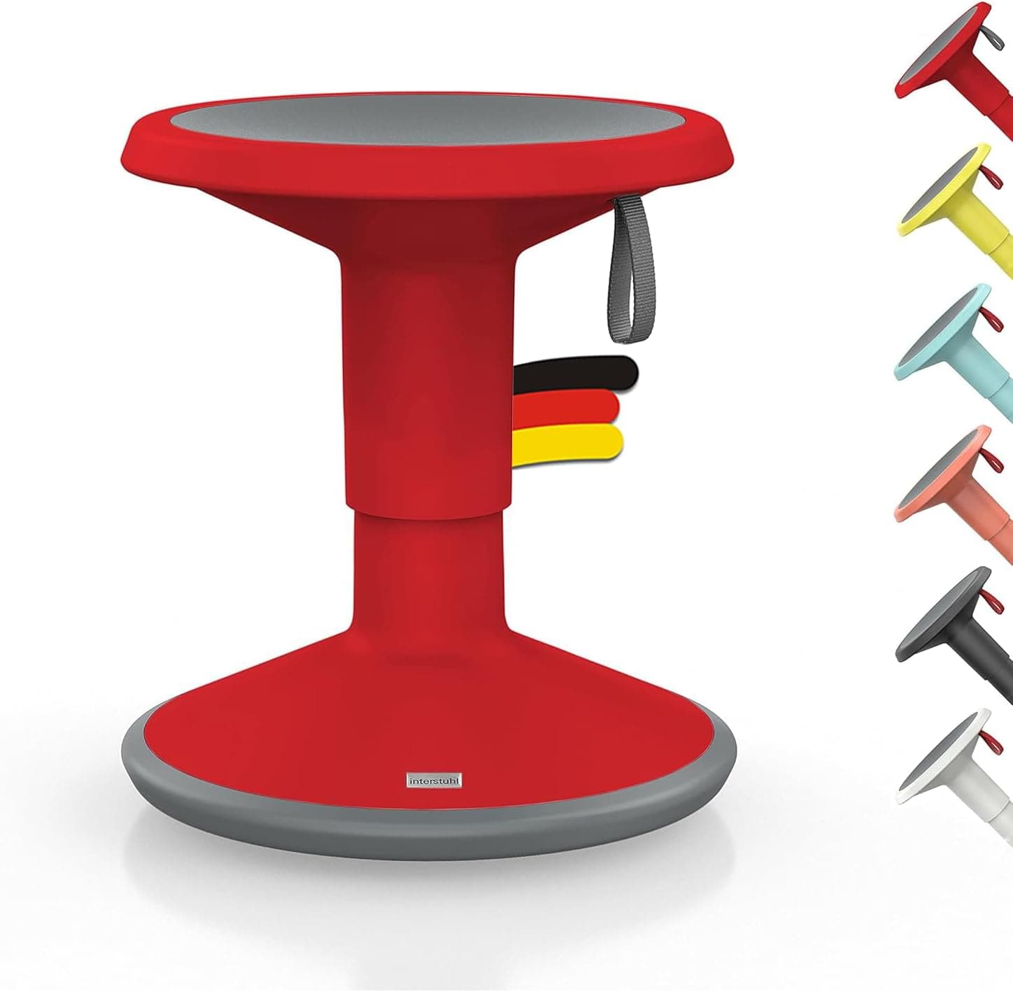 Interstuhl UPis1 - Tabouret Ergonomique à Effet Bascule - pour Un Dos Droit, Made in Germany avec Une Garantie de 10 Ans