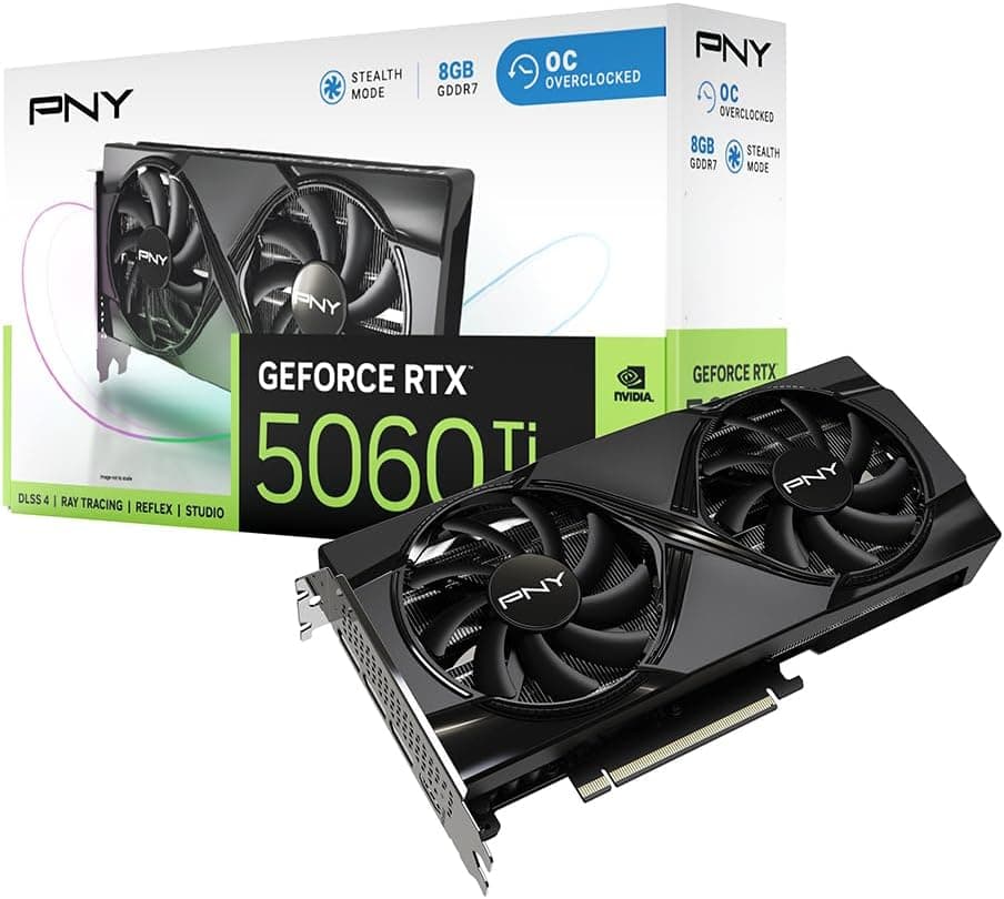 PNY GEFORCE RTXTM 5060 Ti 8GB Overclocked Dual Fan DLSS 4