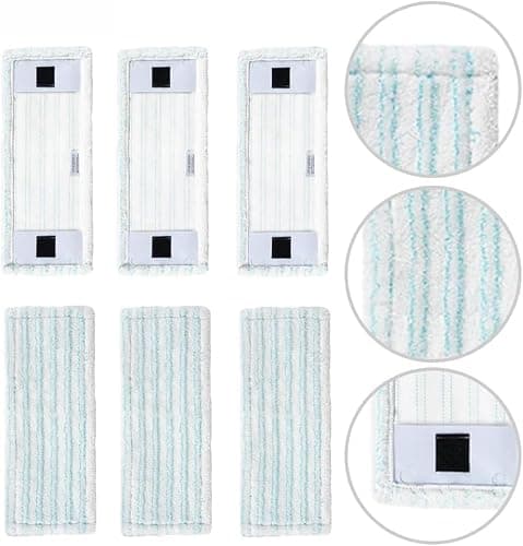 YUETTYY Lot de 2 serpillères de rechange en microfibre pour balai à franges Leifheit Clean Twist M Ergo Micro Duo 52120 52121