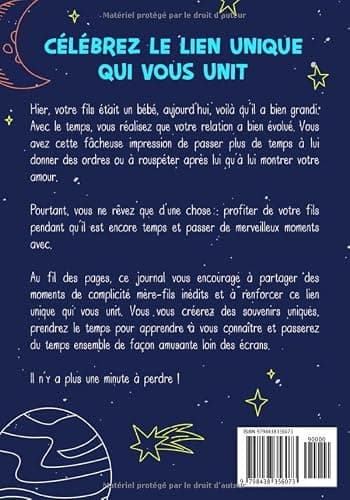 Mon Fils Que J'aime et Moi: Un Journal Souvenir Mère Fils à Partager Pour Renforcer le Lien qui Vous Unit, Mieux Se Connaître et Créer des Moments de Complicité Entre Une Maman et Son Enfant