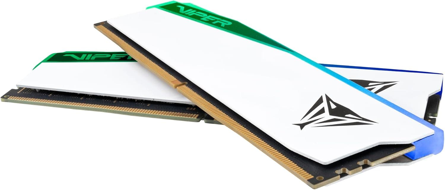Patriot Viper Elite 5 RGB DDR5 32GB (2 x 16GB) 6000MT/s Kit - PVER532G60C30KW | Tension : 1,35 V. Prend en charge Intel XMP et AMD EXPO. Type de module : UDIMM.