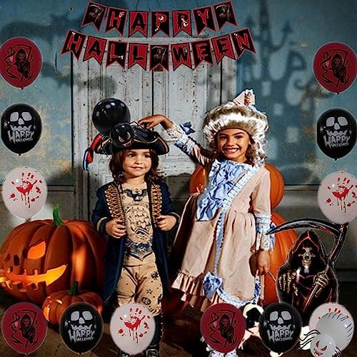 Eterspr Halloween Decoration Kit, Halloween Guirlande Bannier Déco, Happy Halloween Banner kit,Kit Décoration Fête d'halloween, pour Halloween, Les Fêtes, Les Décorations d'intérieur