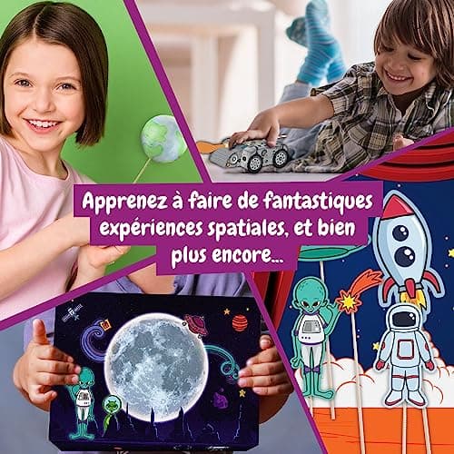 Science4you L'Aventure de Espace pour Enfants 4+ Ans - Loisir Creatif avec 17 Experiences Scientifiques pour Enfants: Maquette Systeme Solaire, Mobile des Planetes, Jeux pour Enfants 4 5 6 7 8 9 Ans