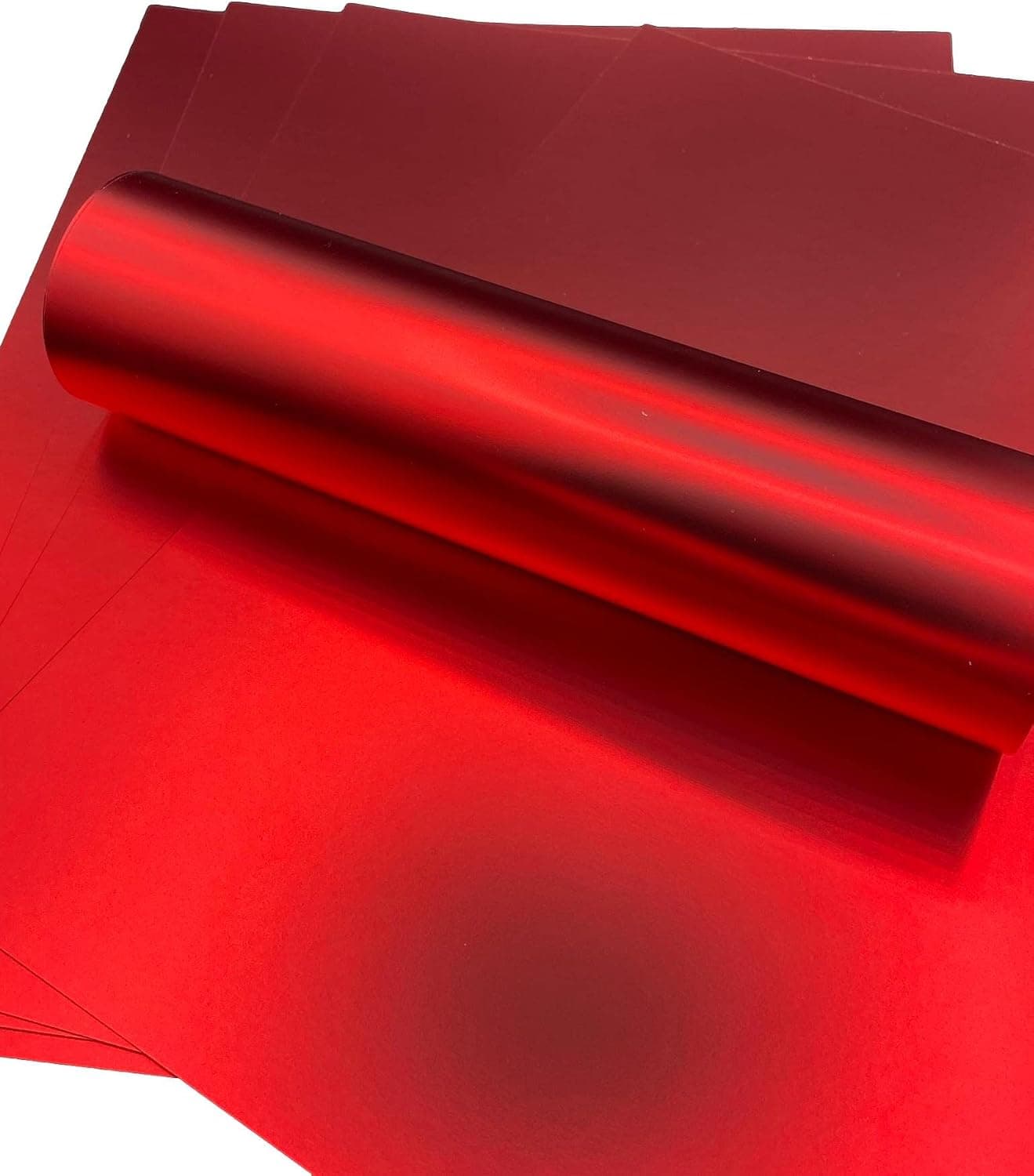 Syntego feuilles A4 Premium Mirri effet soie carte simple face 290 g/m2/110 lb couverture (rouge)