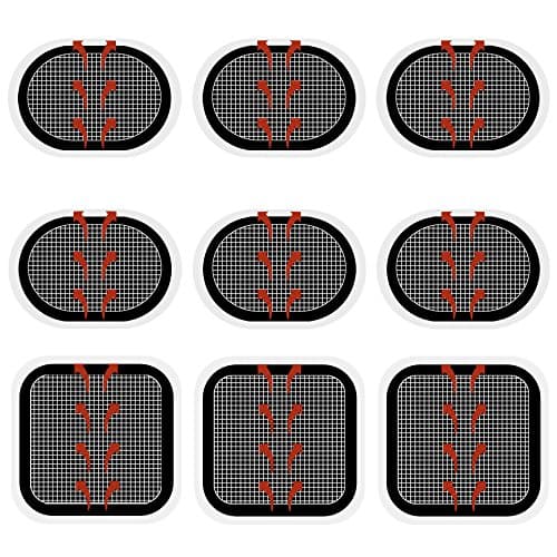 Coomatec 9 Pièces Électrode de Ceinture,Compatible avec Abs Series, Électrode de Rechange pour Ceintures Musculation Abdominales