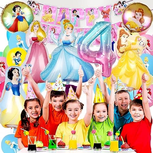 Anniversaire Princesses, Ballon Princesse, Décoration Anniversaire Princesse, Kit Anniversaire Princesse, Anniversaire Princesse 4 ans, Decoration Anniversaire Princesse 4 ans