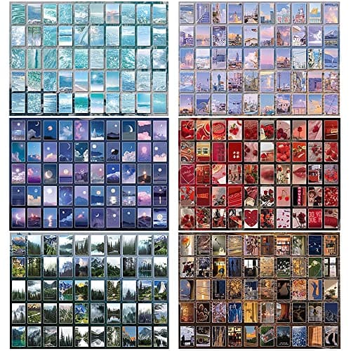 300 Pièces Autocollant Scrapbooking, Kit D'Autocollants Journal, Washi Sticker Autocollants, Ensemble D'Autocollants Washi, Autocollant de Scrapbooking Décoratif Bricolage pour Album, Cahier