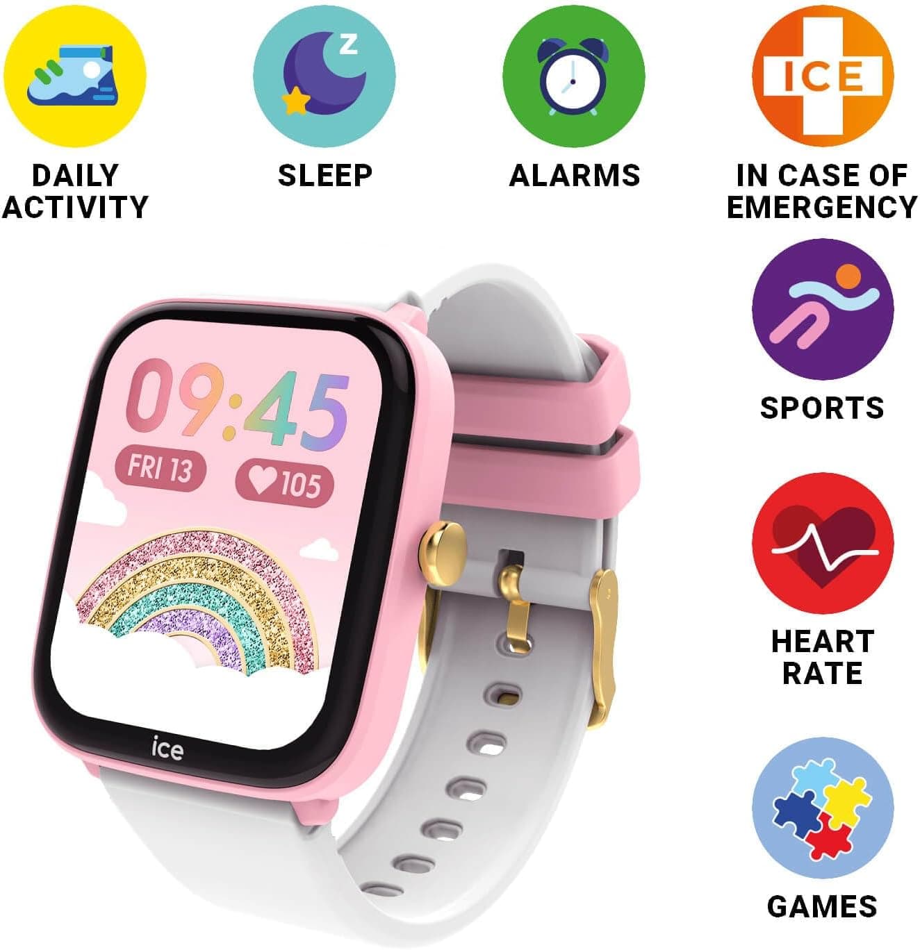 Ice-Watch - ICE smart junior 2.0 - Montre connectée pour enfant avec bracelet en silicone (1,75 pouces)
