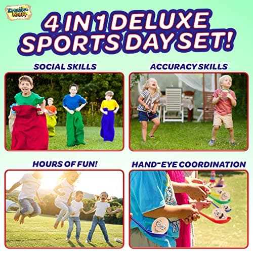 KreativeKraft- Jeux de Lancer Sports Day Kit, 1353, Multicolore, 2314 cm