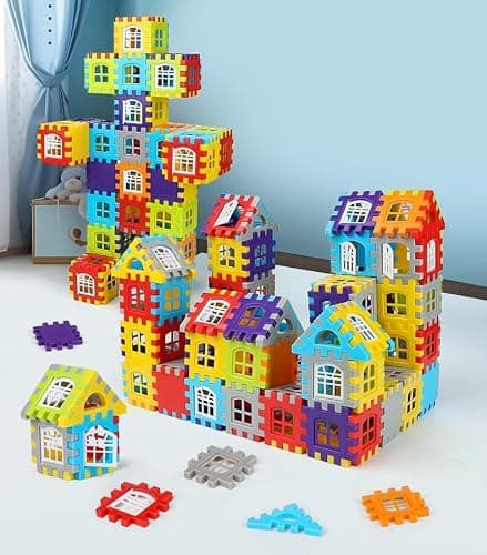 HNBTX kit Construction cabane Enfant,Jeu de Construction,cabane a Construire pour Enfant,Construction Enfant,Jouet de Construction pour Enfants,Jeux de Construction 3 4 5 6 7 Ans(150pcs
