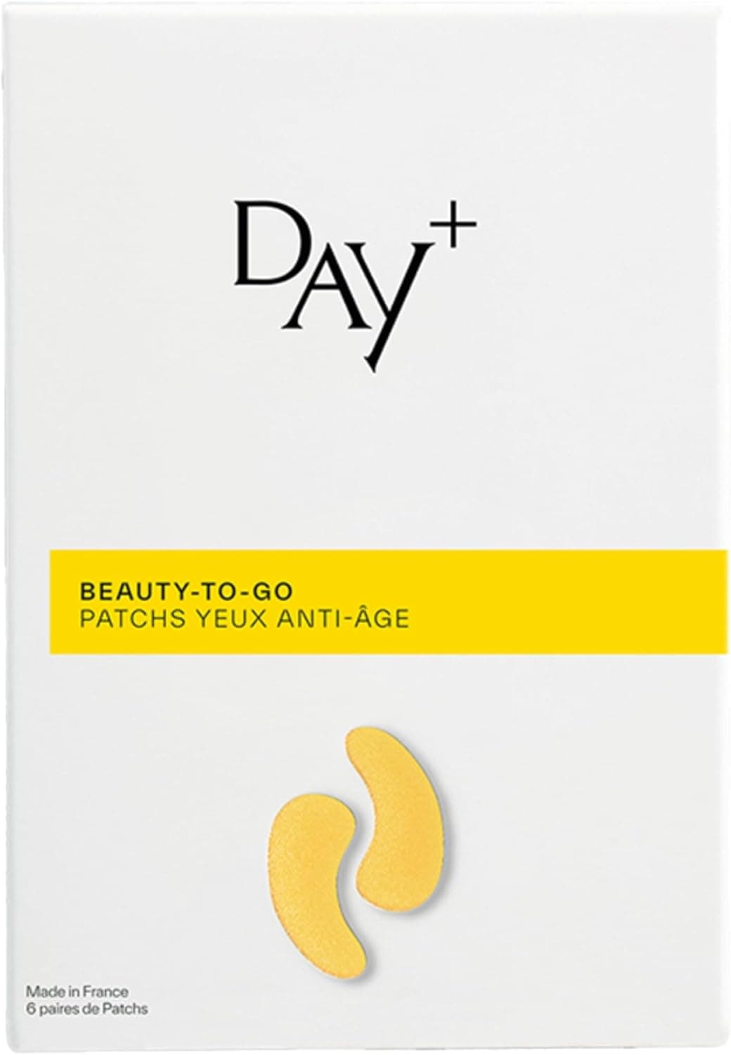 DAY+ | Patchs Yeux Anti-Âge | Comble les rides & ridules, Tonifie le contour de l'œil | Regard rajeuni | Acide Hyaluronique, Carambole, Provitamine B5 | 97% d'ingrédients naturels | Pack de 6 paires