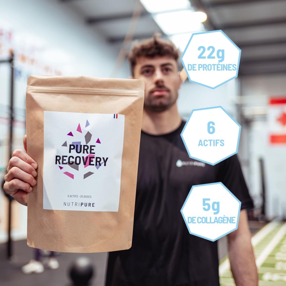 Nutripure | Pure Recovery | Complément Alimentaire Musculation tout-en-1 | Optimise la Récupération | Protéine Whey Isolate, BCAA, Collagène, Zinc, Magnesium | 2 KG | Goût Neutre | Made in France