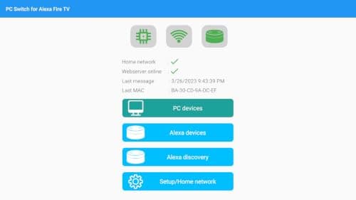 PC Switch for Alexa Fire TV/Tablet App