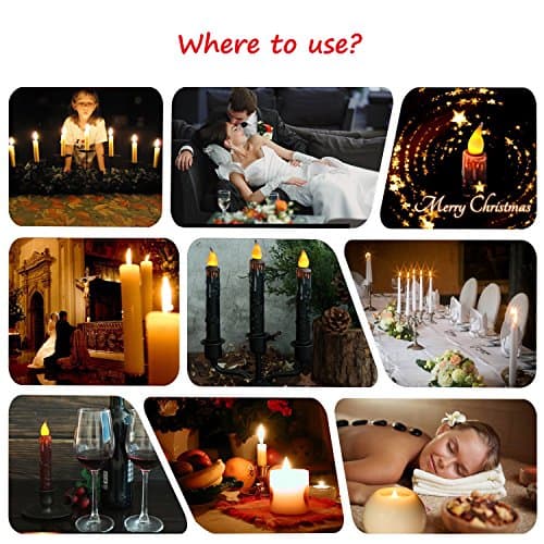 CVHOMEDECO. Bougies en cire véritable, trempées à la main et alimentées par des piles, avec minuterie à LED, décoration rustique primitive, 17,1 cm, marron, 2 PCS dans un paquet