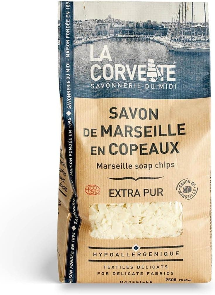 La Corvette Sachet de Savon de Marseille en Copeaux Extra Pur Ecocert 750 g