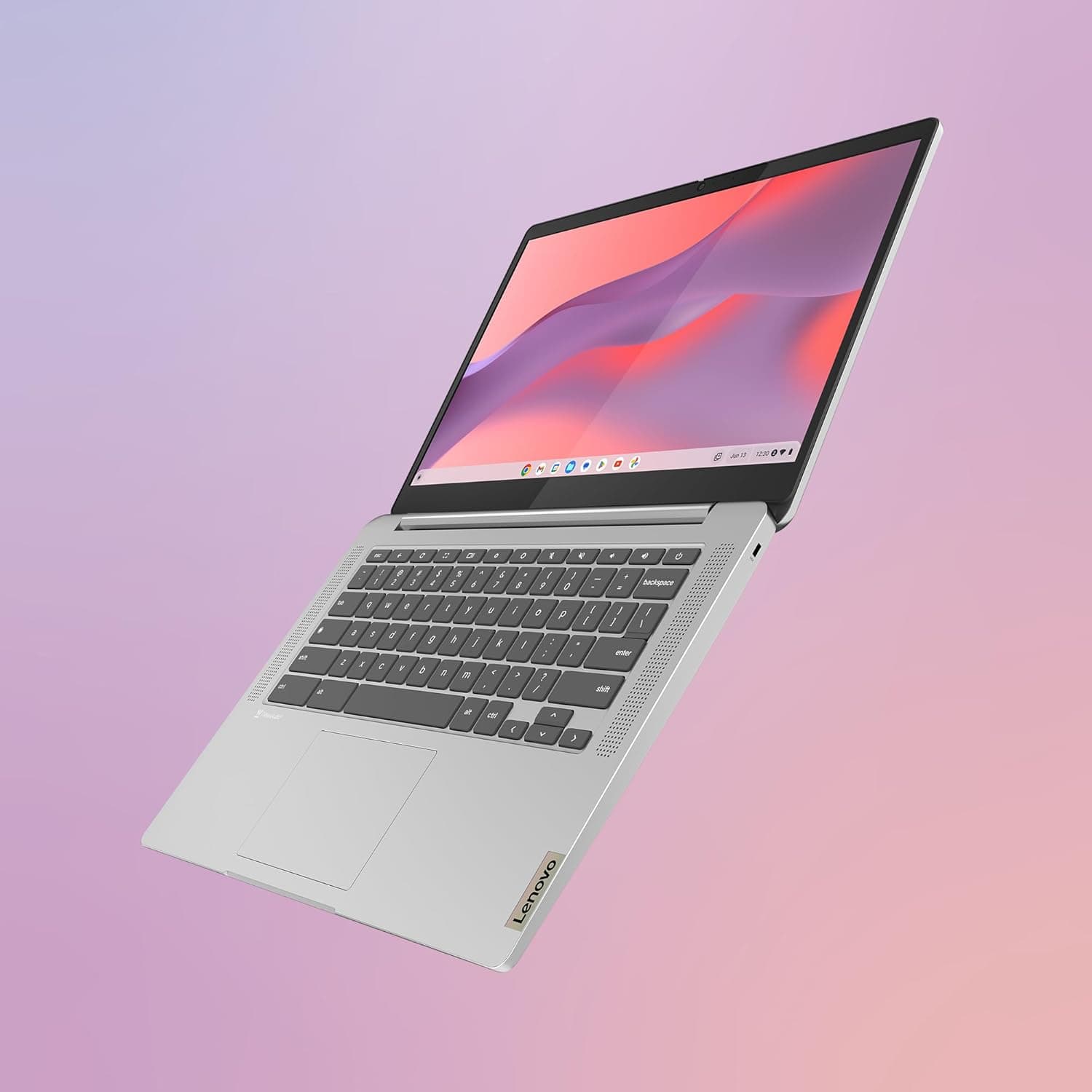 Lenovo IdeaPad Slim 3 Chromebook 14M868 - Ordinateur Portable 14'' FHD (MediaTek Kompanio 520, RAM 4Go, eMMC 64Go, Arm Mali-G52 Graphics, Chrome OS) Clavier AZERTY Français - Gris