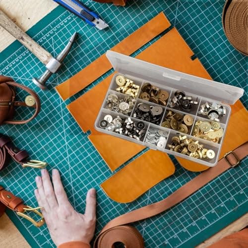 REJOECE 40 Paires Fermoir Magnétique Bouton,18mm Bouton Pression Aimanté,Boutons Magnétiques,Boutons Magnétiques,Circulaire Pression Boutons pour Sac en Tissu, Portefeuille en Cuir,Craft DIY