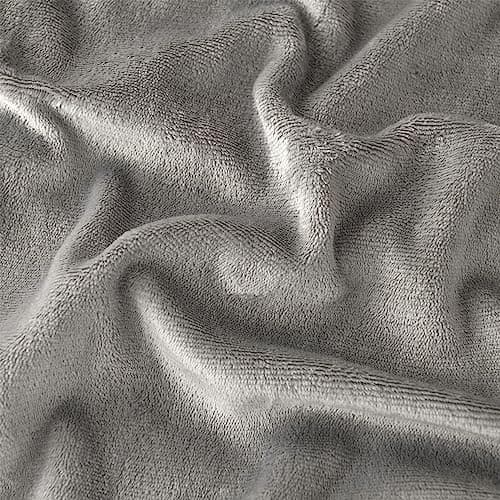 Good Nite Couverture Polaire Grise - Couverture en Sherpa - pour canapé - Chaude - pour l'hiver (Gris, 130x150cm)