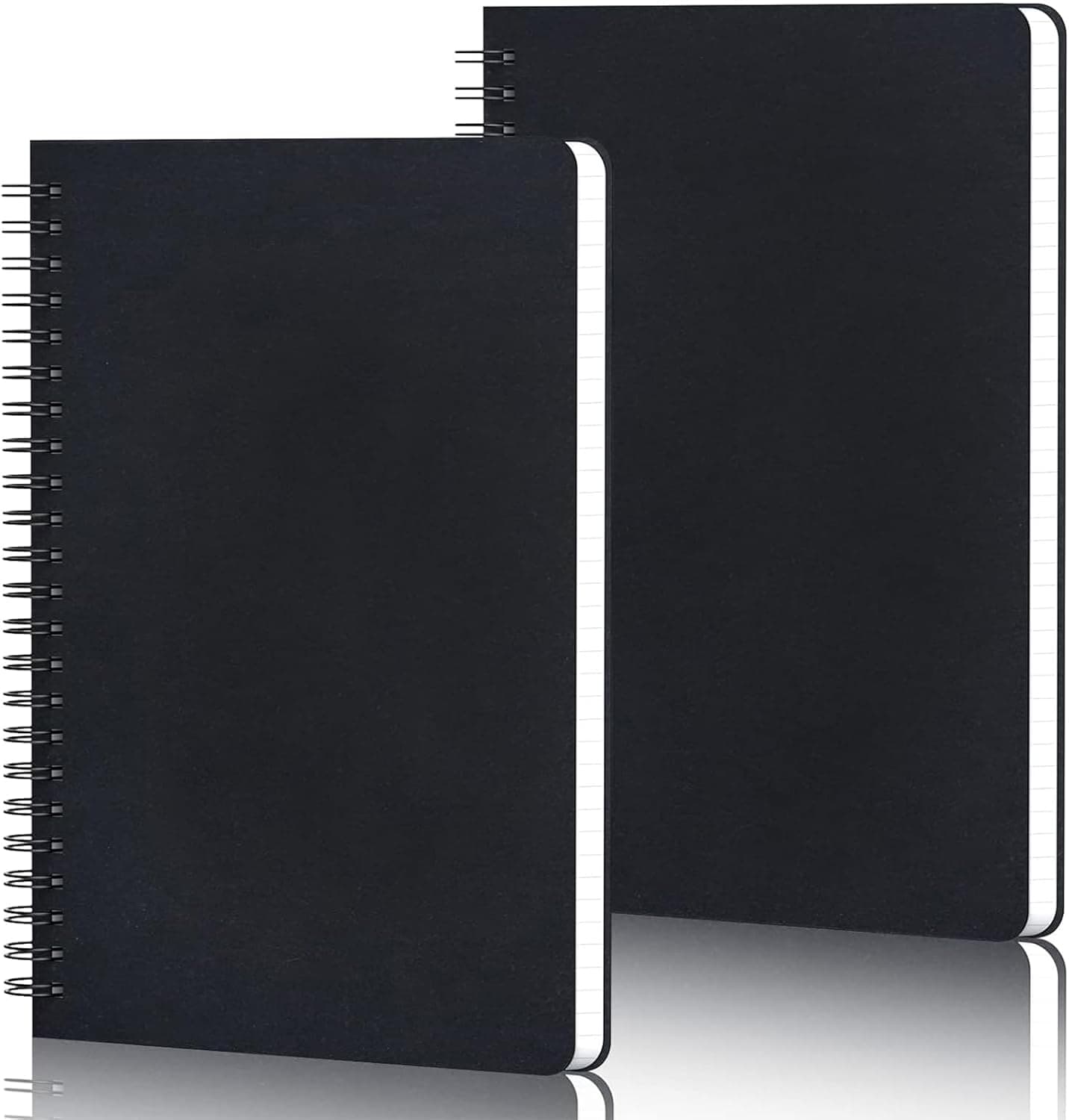 Cahiers Pointillés A5-2 Pack Carnets à Spirales A5 Pointillé 5mm - 100g/m2 Papier Notebook Spirale - Hardcover Notebooks a5-60 Feuiles Bloc Note a5 - Notebook A5 Dotted