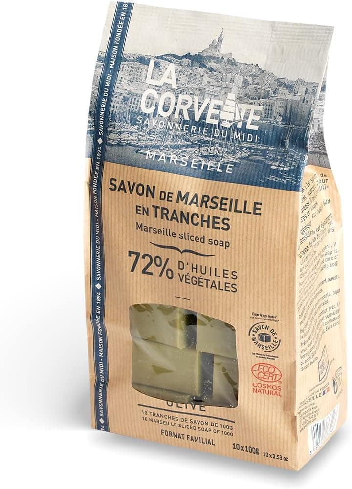 La Corvette Savon de Marseille Olive en Vrac, 10 x 100 g