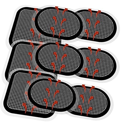Coomatec 9 Pièces Électrode de Ceinture,Compatible avec Abs Series, Électrode de Rechange pour Ceintures Musculation Abdominales