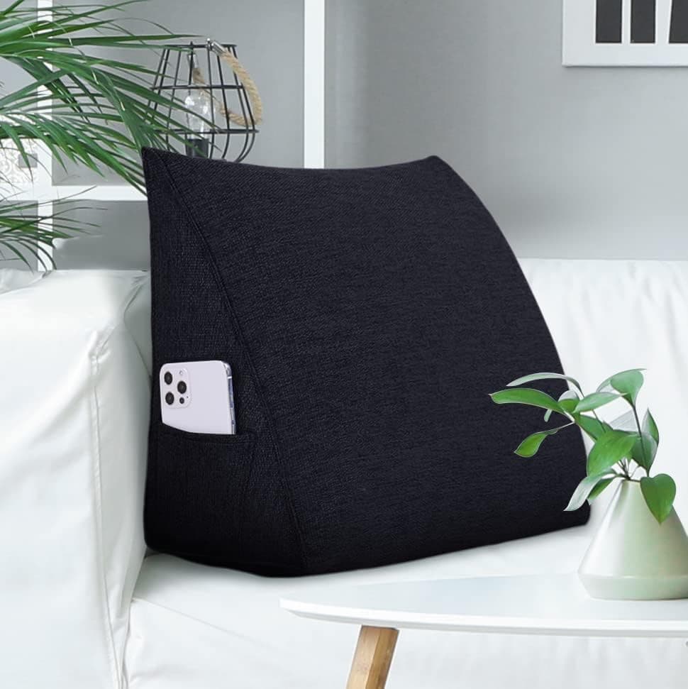 Johnear Coussin de Lecture Lit Triangulaire pour Canapé