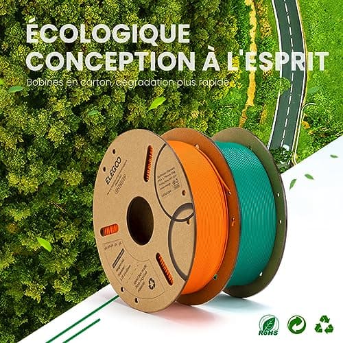 ELEGOO Filament PLA 1.75mm Beige 1KG, Filament pour Imprimante 3D Précision Dimensionnelle +/- 0.02mm Bobine de Carton Filament d'Impression 3D Convient à la plupart des Imprimantes 3D FDM