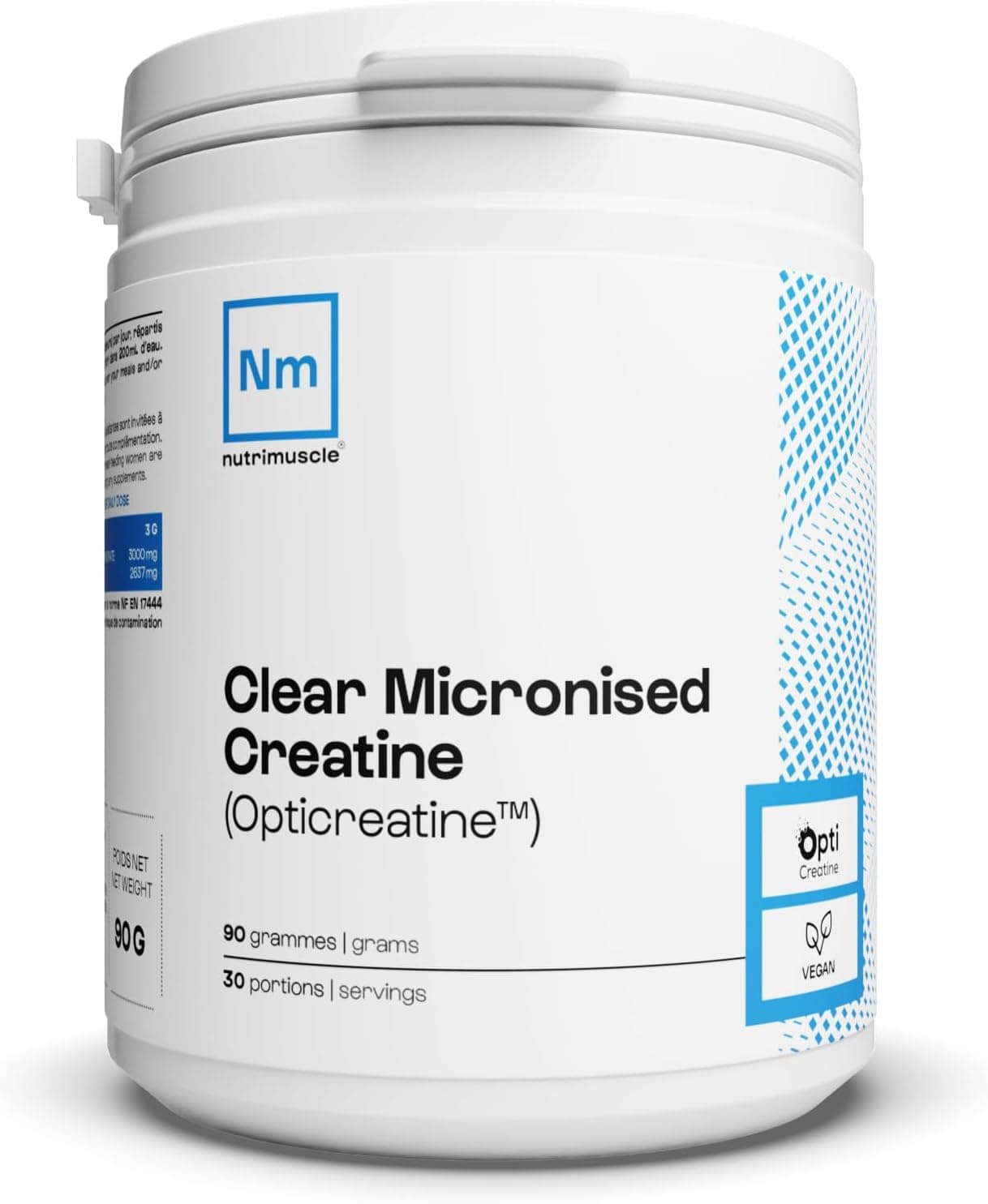 Nutrimuscle Créatine Monohydrate Micronisée 90 g Nature