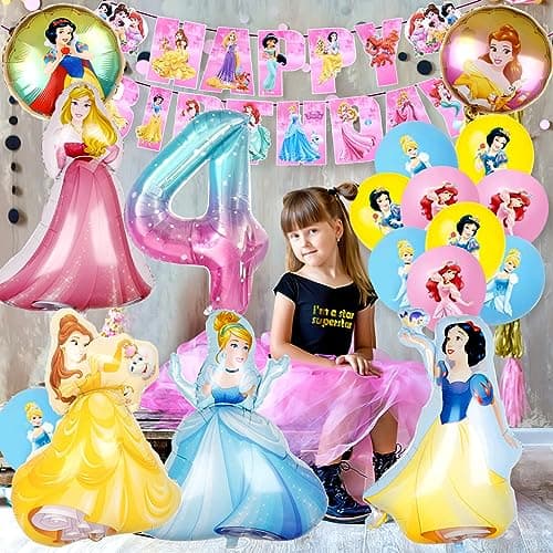 Anniversaire Princesses, Ballon Princesse, Décoration Anniversaire Princesse, Kit Anniversaire Princesse, Anniversaire Princesse 4 ans, Decoration Anniversaire Princesse 4 ans