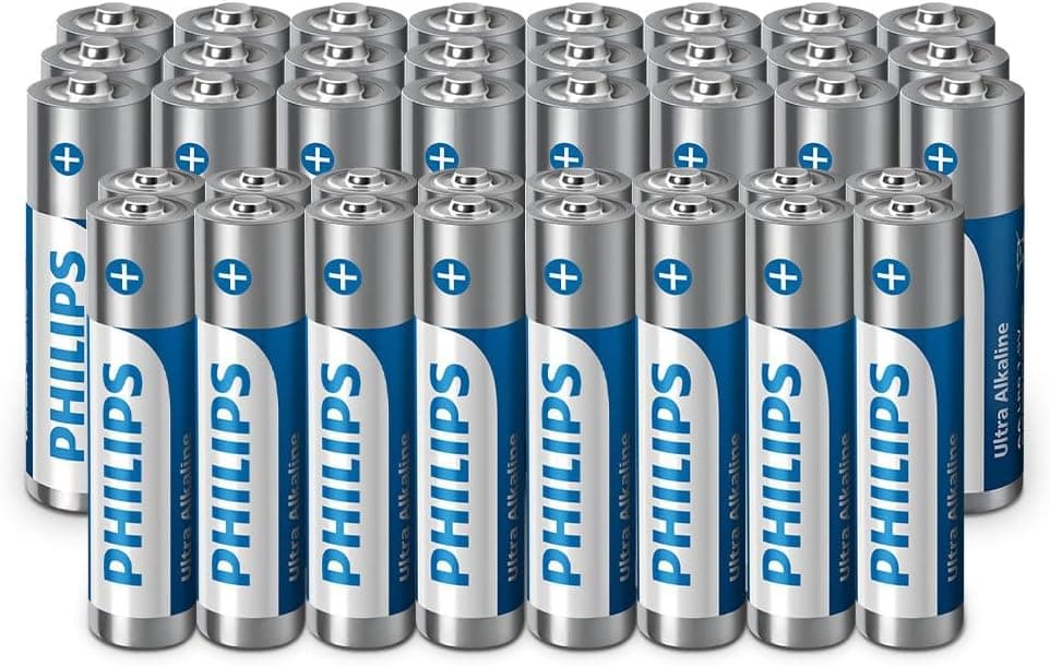 Philips Combo de Piles Alcalines AA-AAA Ultra - Polyvalent pour Tous Les Appareils, Lot de 40