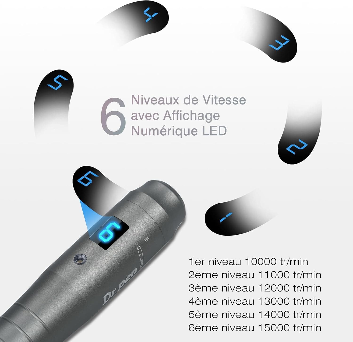 Dr. Pen Ultima M8 Stylo Microneedling Beauté Sans Fil avec 8 Cartouches