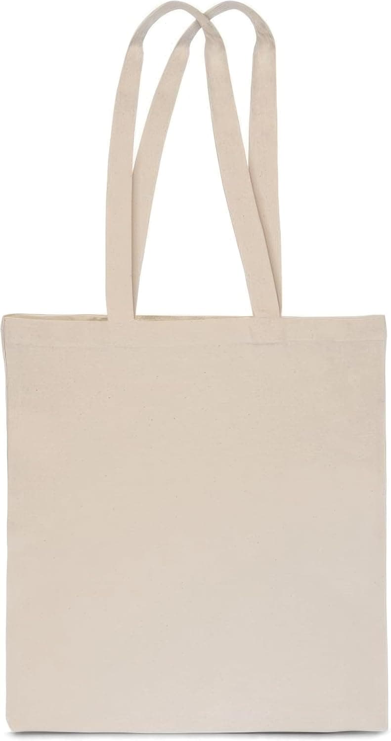 Sac en tissu à peindre non imprimé - pièces 38 x 42 cm - Tote Bag - 5, 10, 25 pièces - Sac en coton avec deux poignées longues - Sacs de courses