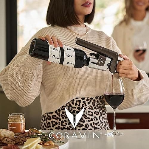 Coravin - Gaz Argon Capsules en Acier Inoxydable - à Utiliser avec Les Systèmes et Dispositifs de Préservation du Vin Une Capsule Conserve Jusqu’à 15 Verres, Pack de 6