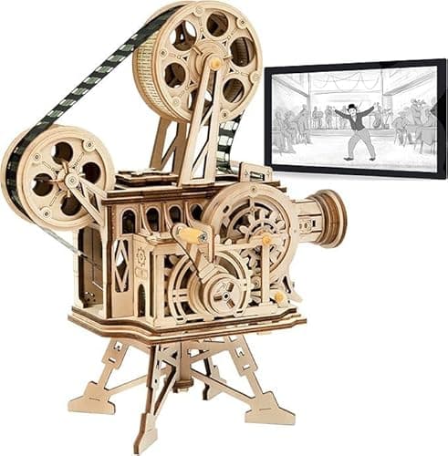 Robotime Vitascope Puzzle 3D Mécanique Modèle en Bois - Maquette Jeux de Construction - etablis Bricolage Enfant Jeu de Construction en Bois Adulte