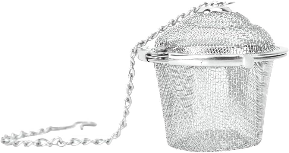 Infuseur à thé pour thé en vrac,Infuseur à Thé en Acier Inoxydable,Filtre à Thé avec Chaîne, boule à thé filtre à thé passoire à thé en acier inoxydable avec crochet à chaîne pour tasses et théières