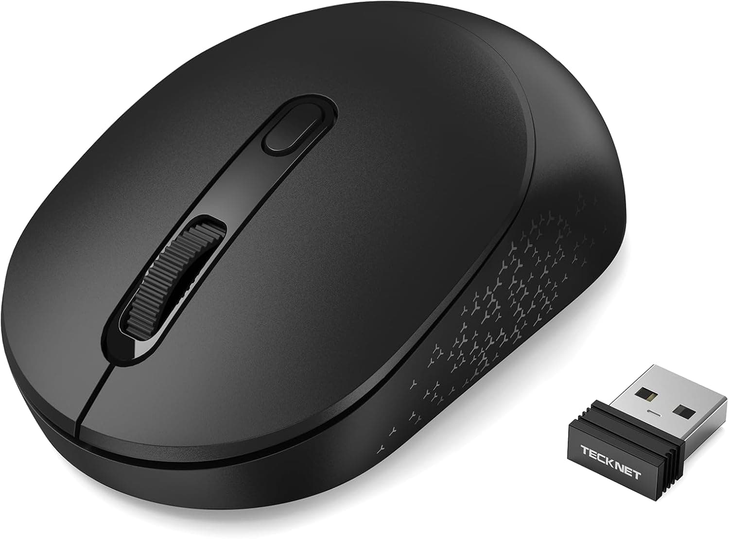 TECKNET Souris Bluetooth sans Fil, 2 Modes (BT + 2.4G), Poids 60 g pour PC