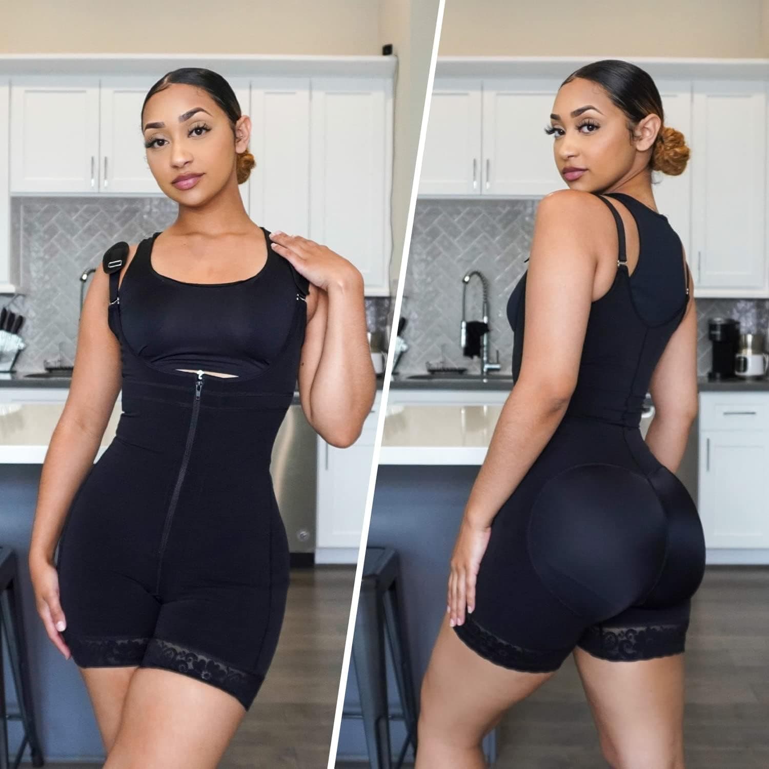 YIANNA Body Gainant Femme Ventre Plat Invisible Gaine Amincissante Sculptant Shapewear Bodysuit Combinaison