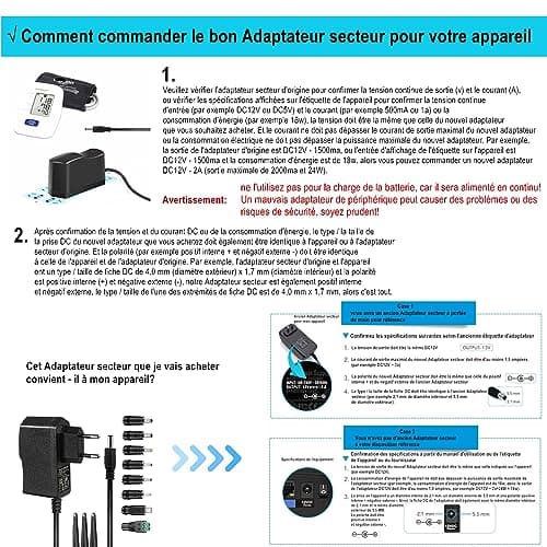 Adaptateur Secteur 5V 2A Chargeur ' AC220V 230V à DC5V 2000mA 1500mA 1000mA 500mA Pilote d'alimentation 8 adaptateurs de Prise CC Convertisseur 5 Volts AC DC Sans Fil