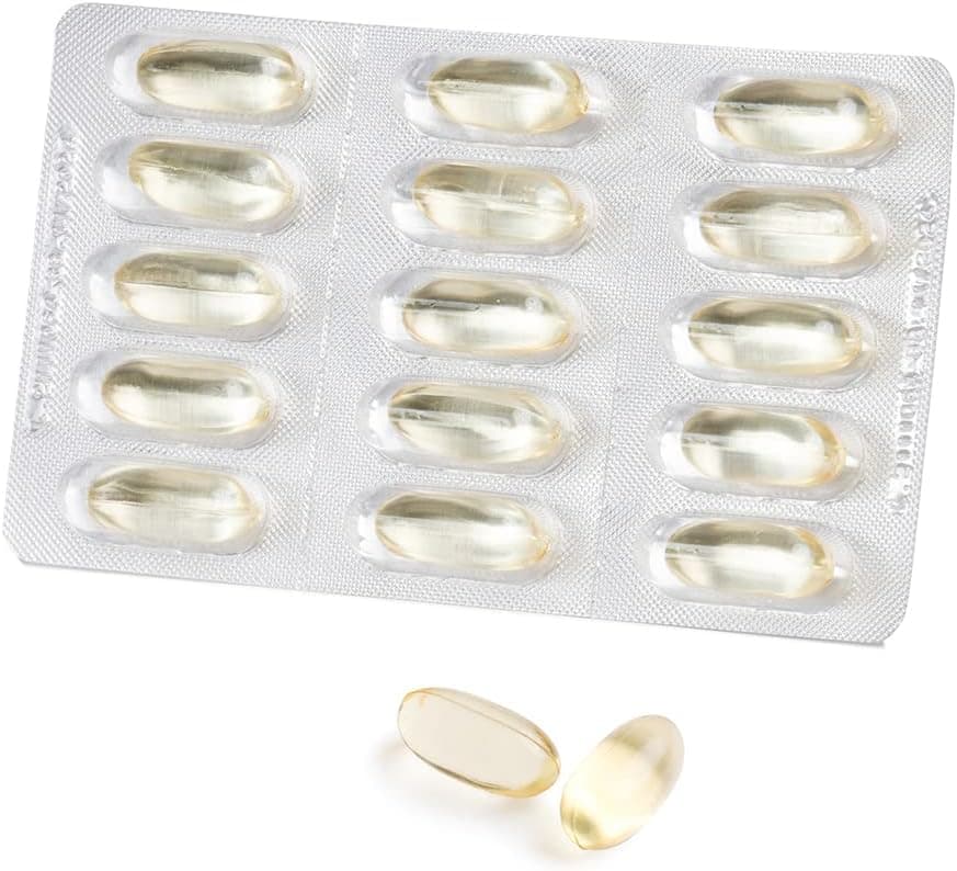 Omegor Vitality 1000 - Supplément alimentaire avec 90% des oméga 3 sous forme de triglycérides - avec de la vitamine E - pour le cœur, la vision et le cerveau en santé - 30 gélules