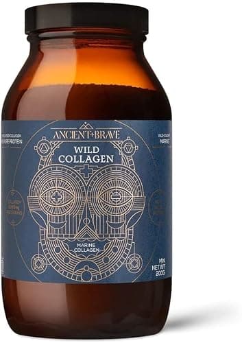 Ancient + Brave Wild Collagen 200g - Collagène marin sauvage en poudre - 100% de peptides de collagène hydrolysés (poisson) - Anti-âge, santé de la peau, des cheveux et des ongles